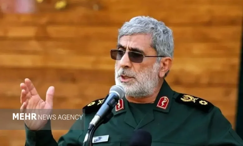 پیام سردار قاآنی: تشییع تاریخی در عراق، پیوند ایران و عراق را محکمتر و خط خونخواهی را پررنگتر میکند