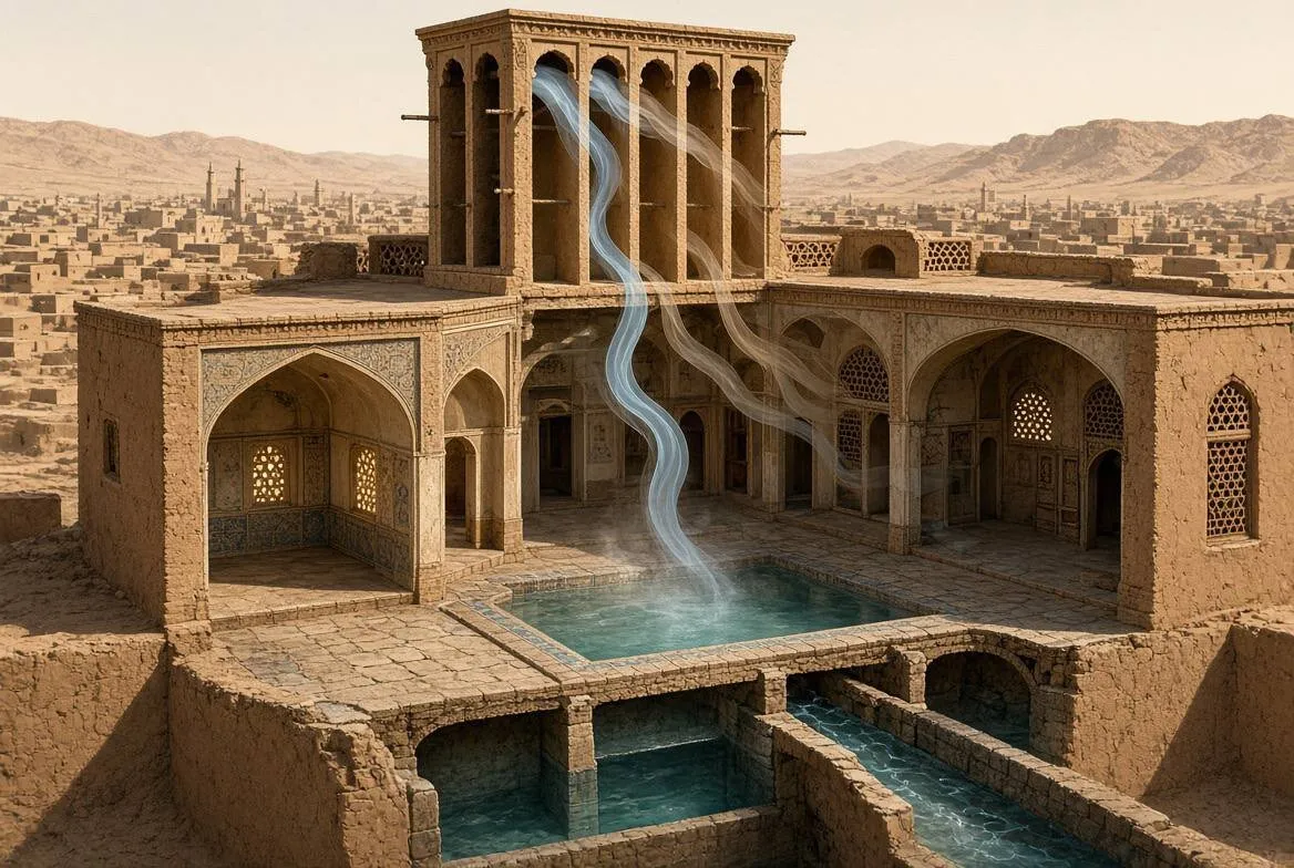 شاهکار مهندسی کویر: بادگیرهای ایرانی، کولر طبیعی که خانهها را بدون برق خنک میکرد!