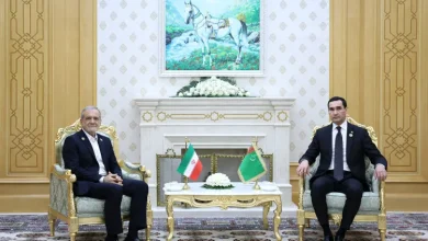 دیدار روسای جمهور ایران و ترکمنستان: گسترش روابط و خزر در کانون توجه